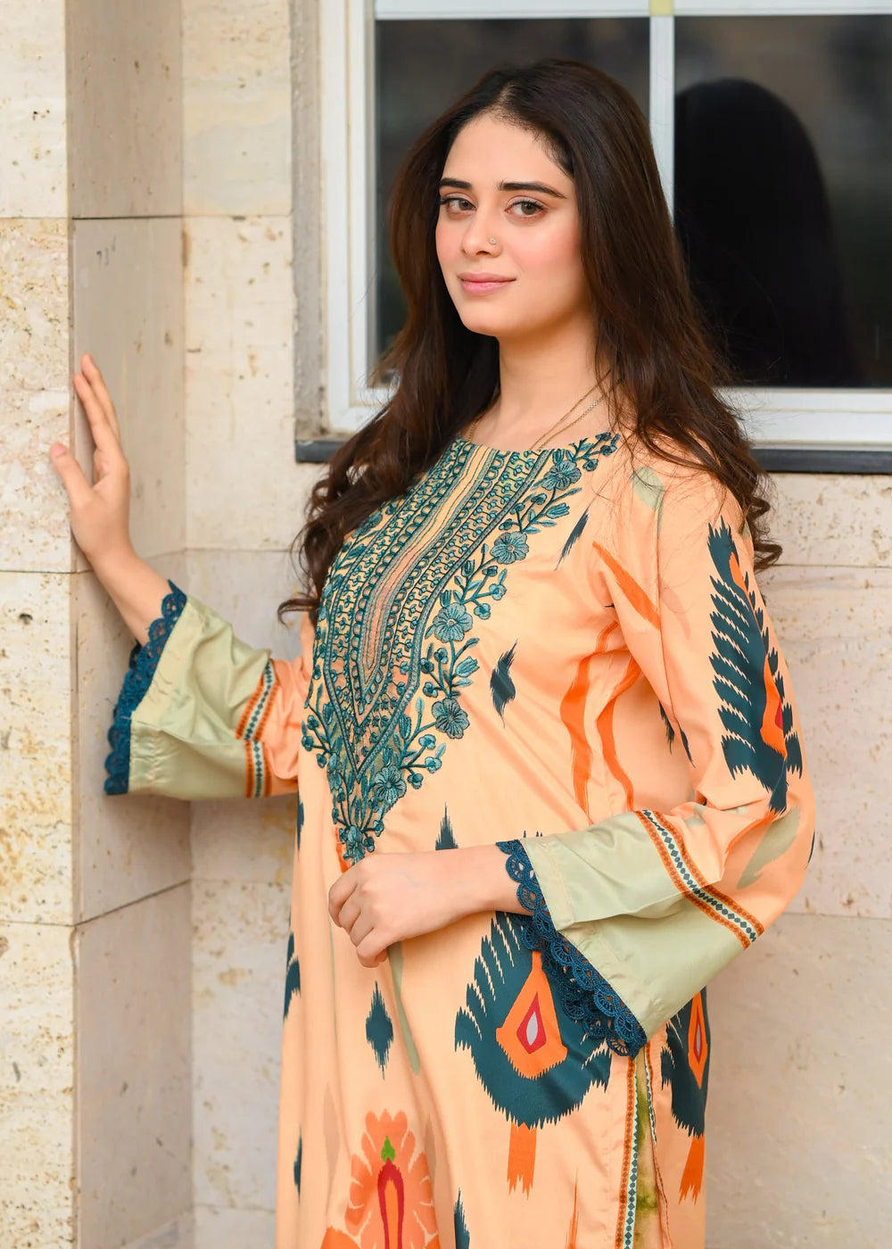 Minsa Embroidered 2PCS