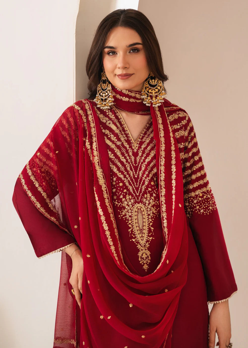 Peacock Embroidered 3PCS