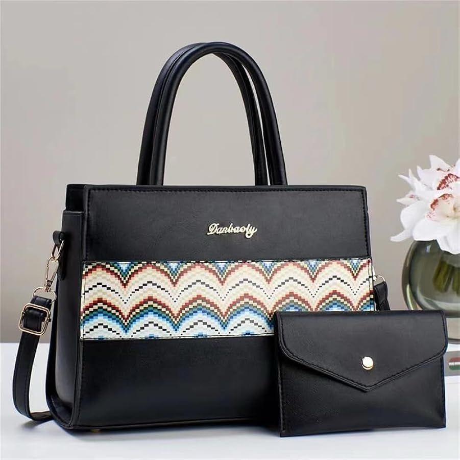 Girl's Rexine Printed Tote Bag