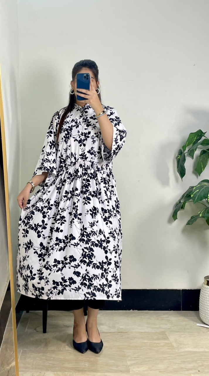 Black & White Frill Frock